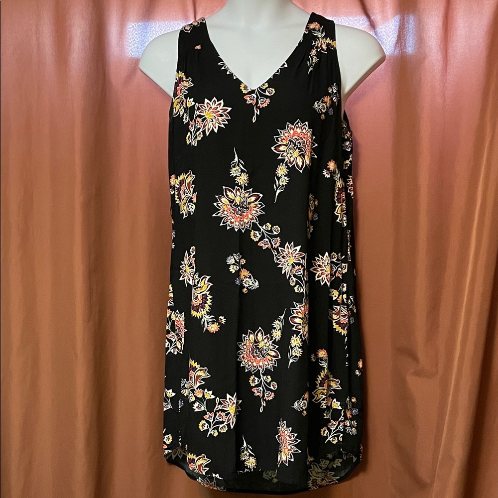 Old Navy Black Floral Dress